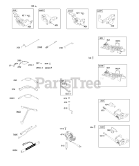 Briggs & Stratton 128T02-0116-B2 - Briggs & Stratton Vertical Engine Controls, Electrical, Flywheel Brake, Governor Spring, Ignition