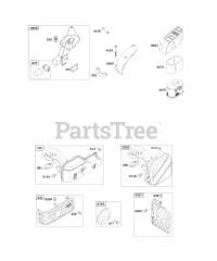 Briggs & Stratton 128602-0552-E1 - Briggs & Stratton Vertical Engine Air Cleaner, Exhaust System