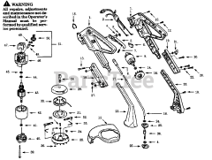 Paramount 1002 C - Paramount Trimmer, Electric TRIMMER/BRUSHCUTTER ASSEMBLY
