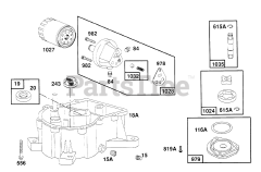 Briggs & Stratton 404777-1201-01 - Briggs & Stratton Vertical Engine Oil Pump Sump Base Assembly