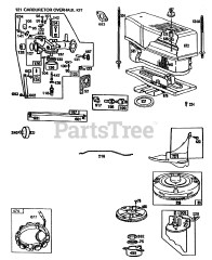 Toro 57420 (12-44) - Toro Lawn Tractor, 12hp (SN: 008000001 - 008999999) (1988) Engine Briggs  Stratton Model 281707-0165-01 (continued)
