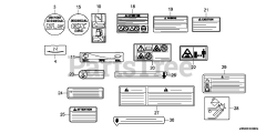 Honda GX160 UT2 QWX2/A (GCBPT) - Honda Engine, Made in Thailand (SN: GCBPT-4000001 - GCBPT-9999999) OTHER PARTS (1)