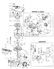 Lawn-Boy 3001 - Lawn-Boy Walk-Behind Mower (SN: 700000001 - 799999999) (1967) Model D-430 Engine Parts List Models Used On: 3054