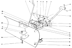 Toro 59033 - Toro 30" Snow Blade (SN: 001000001 - 001999999) (1971)