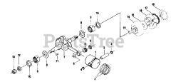 Shindaiwa 345 - Shindaiwa Chainsaw Piston, Crankshaft