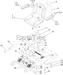 Toro 74409 (Z 340) - Toro 40" Z Master Zero-Turn Mower, Side-Discharge Deck (SN: 270000001 - 270000700) (2007) Seat Assembly