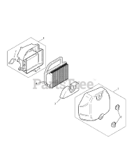 Cub Cadet LTX 1042 (13WX91AS010) - Cub Cadet 42" Lawn Tractor (2010) Air Intake &amp; Filtration