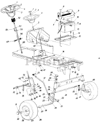 MTD 82-5140 (136-725-019) - MTD Lawn Tractor (1986) (Agway) Parts