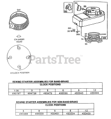 Briggs & Stratton 96582-3136-01 - Briggs & Stratton Vertical Engine Blower Housing, Rewind Assy.