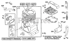 Briggs & Stratton 90252-0108-01 - Briggs & Stratton Horizontal Engine