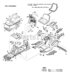 Troy-Bilt 13039 - Troy-Bilt Garden Tractor, Hydro Drive (SN: 130390100101 & Above)