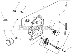 Toro 73470 (518 xi) - Toro Garden Tractor (SN: 089000001 - 089999999) (1998) Group 3-Oil Pan Lubrication (model 73470 Only)