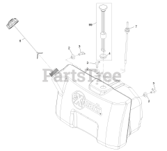 Exmark VTS541KA363CA - Exmark 36" Vantage S-Series Stand-On Mower, Kawasaki, CARB (SN: 313000000 - 313999999) (2013) Fuel Tank Assembly No. 116-4577