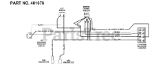Scag SW32-13KA - Scag 32" Walk-Behind Mower, 13hp Kawasaki (SN: 6100001 - 6109999) Handle Wire Harness (Manual Start)