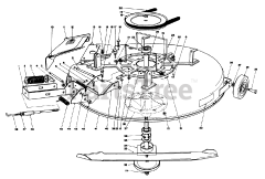 Toro 56150 (8-32) - Toro Professional Rear-Engine Riding Mower (SN: 007000001 - 007999999) (1987) Mower Assembly