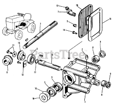 AGCO 312 (1600046) - AGCO Lawn Tractor, 12hp Gear Box Group (1505I07)