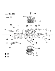 Cub Cadet CS 5018 (59AM658-150) - Cub Cadet 18" Chainsaw Carburetor