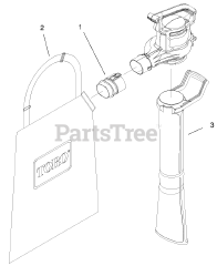 Toro 51566 - Toro Quiet Blower Vacuum (SN: 210000001 - 210999999) (2001) Tube And Bag Assembly