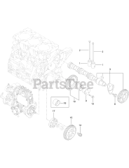 Toro 72028 (7500-D) - Toro 60" Z Master Zero-Turn Mower, Rear-Discharge Deck (SN: 416262337 - 416288793) Camshaft and Driving Gear Assembly
