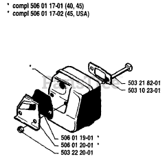 Husqvarna 40 - Husqvarna Chainsaw (1987-01) Muffler