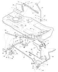 Scotts 30577x31A - Scotts 30" Lawn Tractor (1998) Mower Housing Suspension
