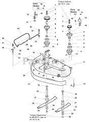 Simplicity 1692861 - Simplicity 38" Zero-Turn Mower, 14hp 38" Mower Deck - Housing, Arbors &amp; Blades