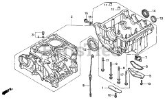 Honda H4518 H HSA/C (MZAT) - Honda Lawn Tractor, Made in Japan (SN: MZAT-3000001 - MZAT-3999999) CYLINDER BLOCK (H4518H)