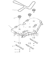 Gravely 915204 (ZT XL 52) - Gravely 52" Zero-Turn Mower, 23hp Kawasaki FR (SN: 040000 - 074999)