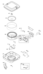 Briggs & Stratton 385447-0025-B5 - Briggs & Stratton Horizontal Engine Air Cleaner Group