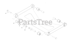 Exmark RAE708GEM60300 - Exmark 60" Radius E-Series Zero-Turn Mower, Exmark 708 (SN: 400000000 - 402082299) (2017) Deck Strut Assembly