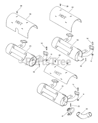 Kohler CV20-65513 - Kohler Command PRO Engine, Made for Ferris Industries, 20hp, 14.9kW Exhaust (Cont.) 11-24-24 (TP-2461)