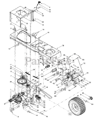 Cub Cadet 1170 (13CD608G101) - Cub Cadet Lawn Tractor (SN: 1I010H - 1H311H) (2001) Drive System &amp; Rear Wheels
