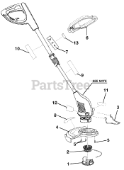 Homelite 11254 EG - Homelite Expert Gardner String Trimmer General Assembly