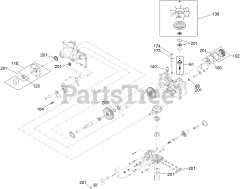 Toro 74055 TA (4000) - Toro 60" Z Master Zero-Turn Mower (SN: 415400000 - 416274271) RH Transaxle Assembly No. 145-3695