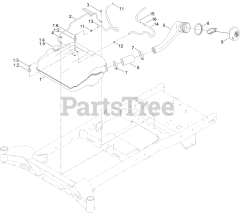 Toro 76610 - Toro 60" Titan MAX Zero-Turn Mower (SN: 417420000 - 999999999) Fuel Tank Assembly