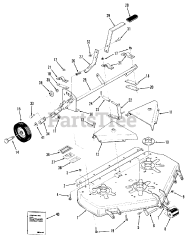 Toro 05-42XR01 - Toro 42" Rear-Discharge Mower Deck (1980) Rear Discharge Mower-42 In. (107 Cm) Vehicle Identification Number 05-42xr01