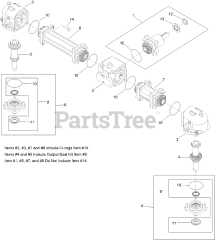 Exmark NVS740CKC42000 - Exmark 42" Navigator Front Mount Mower, Kohler CH740 (SN: 413950474 - 416150474) (Rev A) (2023) Gearbox Assembly No. 103-3460