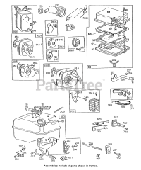 Briggs & Stratton 132292-0368-01 - Briggs & Stratton Horizontal Engine Mufflers,Air Cleaners,Fuel