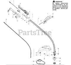 Poulan TE 475 - Poulan String Trimmer (2009-03) Handle &amp; Controls