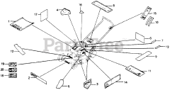 Honda HR214 PXA#1 (HR214) - Honda 21" Walk-Behind Mower, Made in USA (SN: HR214-6000001 - HR214-9999999) LABELS