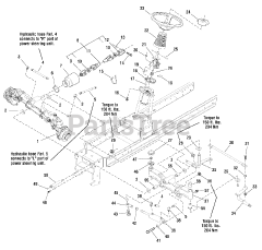 AGCO 2027 (2690148) - AGCO 60" Garden Tractor, 27hp Kawasaki Steering &amp; Front Axle Group