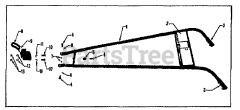 Troy-Bilt 5017 - Troy-Bilt Front-Tine Mini-Tiller (SN: C001001 - C017818) HANDLE BAR