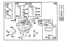 Briggs & Stratton 104777-0102-01 - Briggs & Stratton Vertical Engine Carburetor Assembly