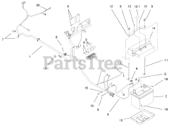 Toro 73470 (518 xi) - Toro Garden Tractor (SN: 089000001 - 089999999) (1998) Electrical Assembly (model 73470 Only)