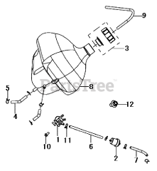 Murray S-1544 - Murray 90cc ATV (2002) Fuel Tank