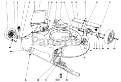Toro 16297 - Toro Walk-Behind Mower (SN: 000000001 - 000999999) (1980) Housing Assembly Model 16077 And 16165