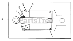Cub Cadet 1541 (141-651-100) - Cub Cadet Garden Tractor (SN: 800000 - 816508) Hydraulic Cylinder