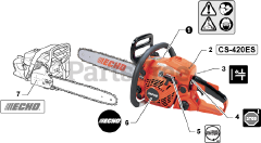 Echo CS-420 ES - Echo Chainsaw (SN: 37027771 - 37999999)