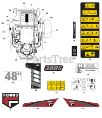 Ferris 300S (5902148) - Ferris 300S Series 48" Zero-Turn Mower, 23hp Briggs & Stratton