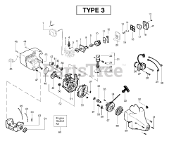Weed Eater XT 400 - Weed Eater String Trimmer, Type 3 Engine Assembly Type 3